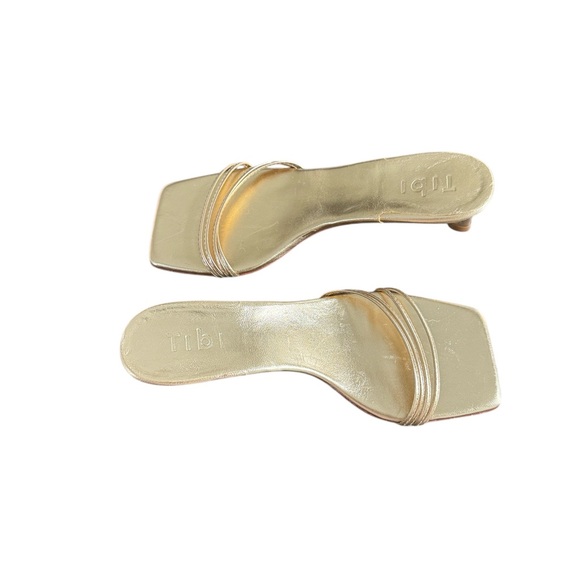 Tibi Metallic Nappa Jim Sandal In Gold Size EU 38 U.S. 8 See Chart - Picture 3 of 7